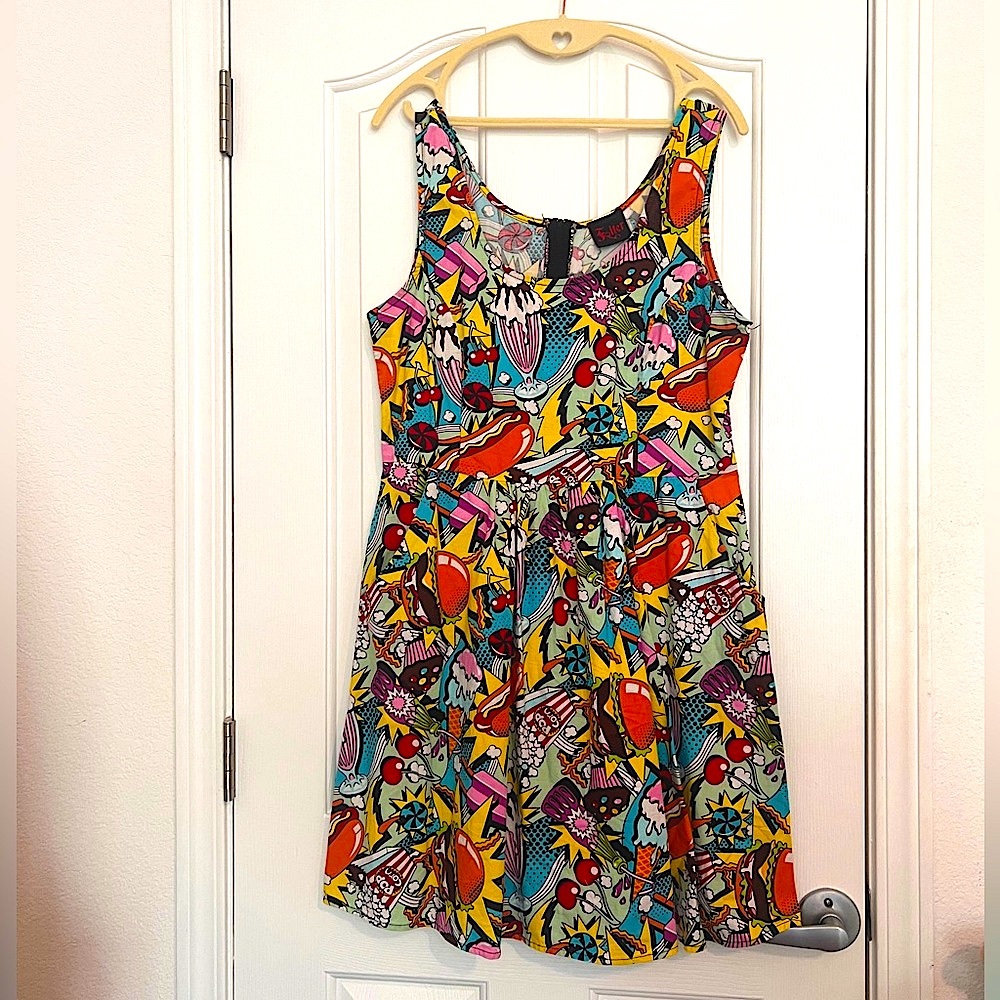 Folter - ModCloth Good Enough to Eat Dress - Comic Junk Food A-Line Dress
